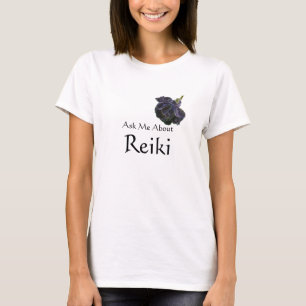 Frag mir über Reiki Lila Rose T-Shirt