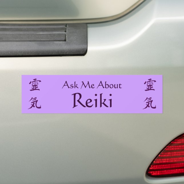 Frag mir über Reiki Symbol Autoaufkleber (Auf Auto)
