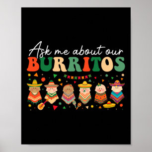 Frag mir über unsere Burritos Nicu Landd Mother vo Poster