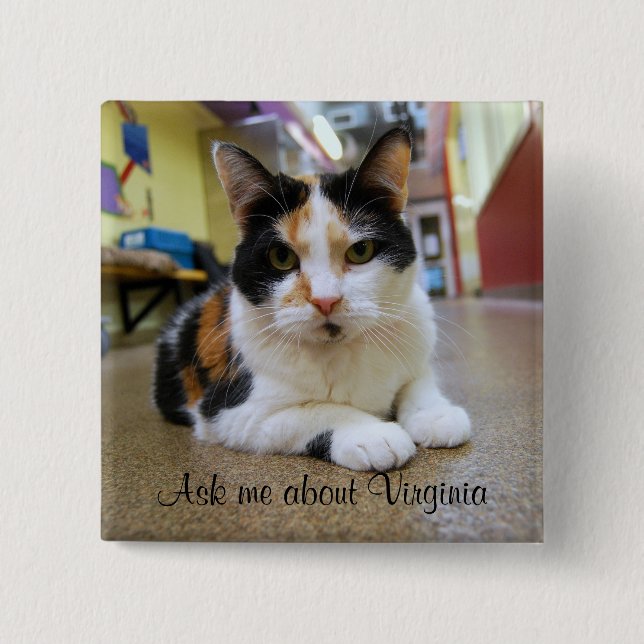 Frag mir über Virginia Button (Vorderseite)