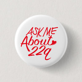 Frag mir ungefähr 22q Weiße Taste Button