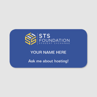 Frag mir von Hosting! STS Foundation Name Tag Namensschild