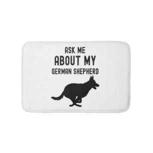 Frag mir von meinem deutschen Schäferhund Badematte