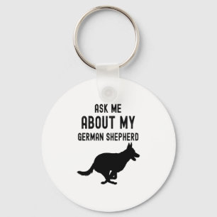 Frag mir von meinem deutschen Schäferhund Schlüsselanhänger