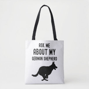 Frag mir von meinem deutschen Schäferhund Tasche