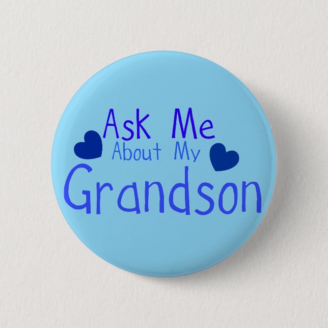 Frag mir von meinem Enkel! Button (Vorderseite)