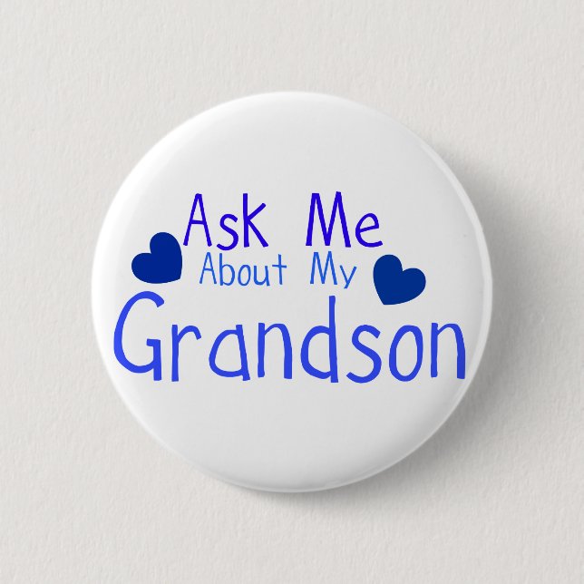 Frag mir von meinem Enkel! Button (Vorderseite)