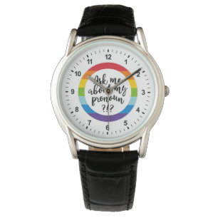 Frag mir von meinem Pronoun? Armbanduhr