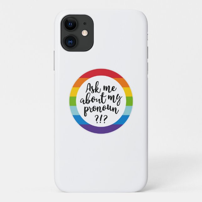 Frag mir von meinem Pronoun? Case-Mate iPhone Hülle (Rückseite)
