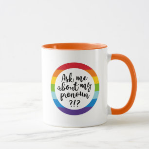 Frag mir von meinem Pronoun? Tasse