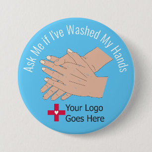 Frag mir, wenn ich mir die Hände gewaschen habe Button