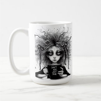 Frag nicht, schütte einfach. kaffeetasse