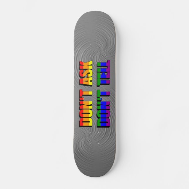 Frag nicht Skateboard sagen (Vorderseite)
