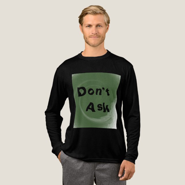 Frag nicht Tri-Blend shirt (Volle Vorderseite)