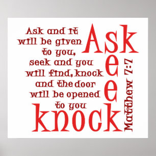 Frag Seek Knock Poster
