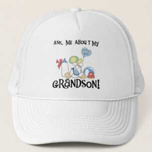 Frag über meine Grandson Tshirts und Geschenke Truckerkappe