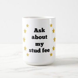 "Frag über meine Stuhlgebühr" - Black with Gold St Kaffeetasse