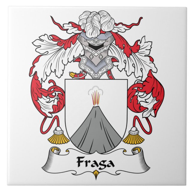 Fraga-Familienwappen Fliese (Vorderseite)