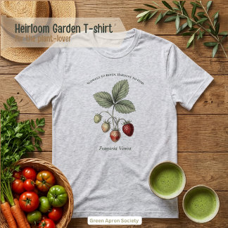 Fragaria Vesca Erdbeere Botanischer Garten Tri-Blend Shirt