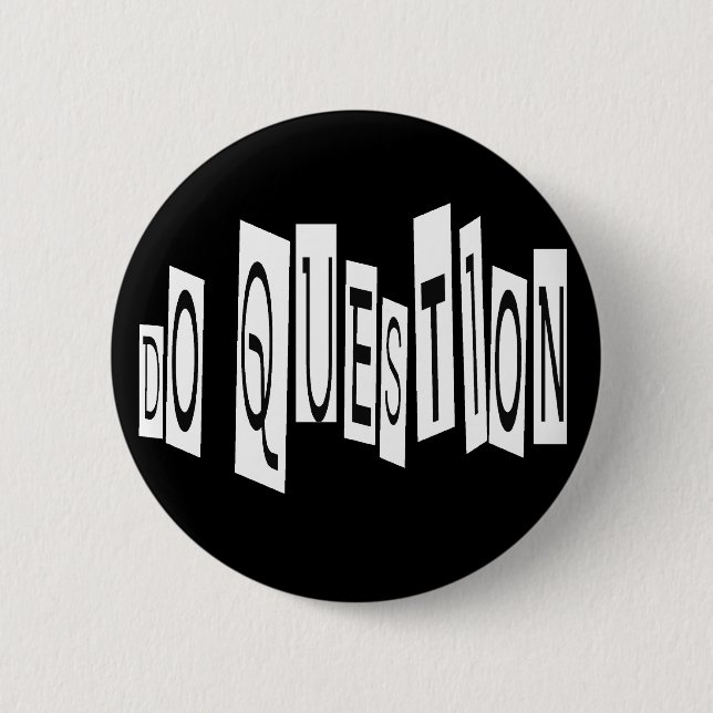 Frage-Button Button (Vorderseite)