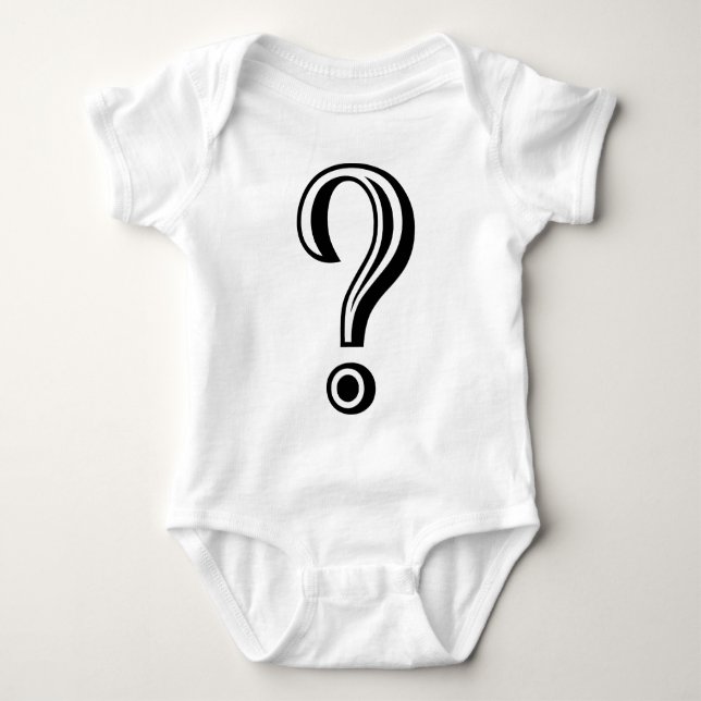 Frage Mark Chiseled Baby Strampler (Vorderseite)