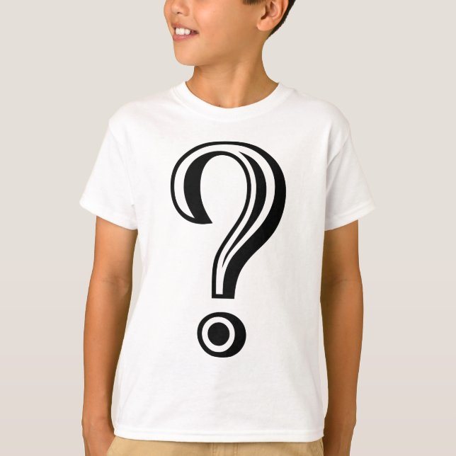 Frage Mark Chiseled T-Shirt (Vorderseite)