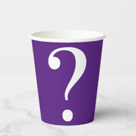 Frage Mark Mystery Dare Lila White Paper Cups Pappbecher
