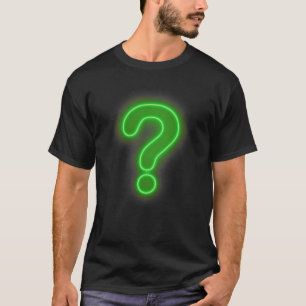Frage Mark Neon Sign T-Shirt