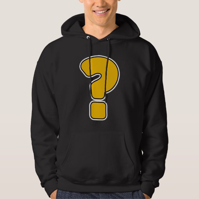 Frage Mark Punctuation Fan Hoodie (Vorderseite)