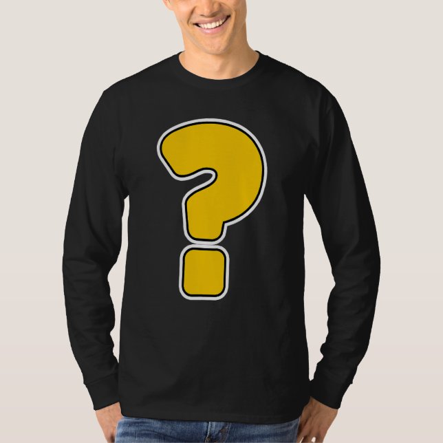 Frage Mark Slogan Costume T-Shirt (Vorderseite)