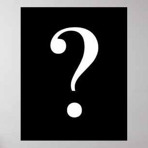 Frage Mark Wall Poster