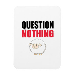 Frage Nichts Schaf Magnet