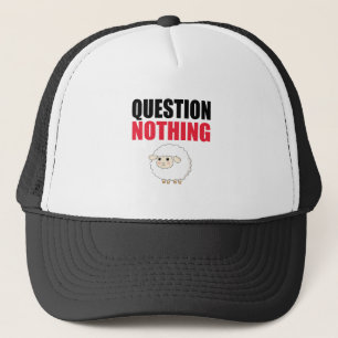 Frage Nichts Schaf Truckerkappe