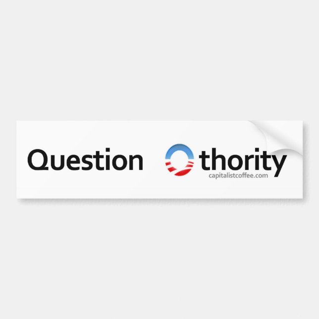 Frage Othority Autoaufkleber (Vorne)