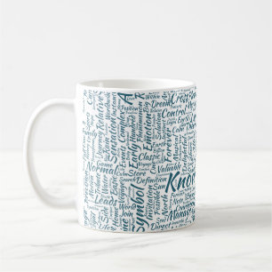 Frageanhang Nuage Motss TextMotif-Meldung Kaffeetasse