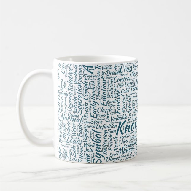 Frageanhang Nuage Motss TextMotif-Meldung Kaffeetasse (Links)