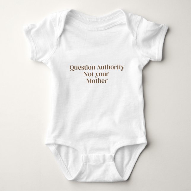 Fragebehörde Nicht Ihr Baby Bodysuit Baby Strampler (Vorderseite)