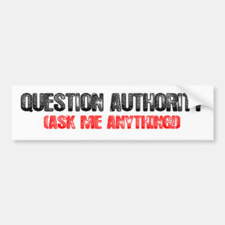 Fragen-Berechtigung Autoaufkleber