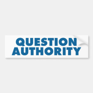 Fragen-Berechtigung - Blau Autoaufkleber