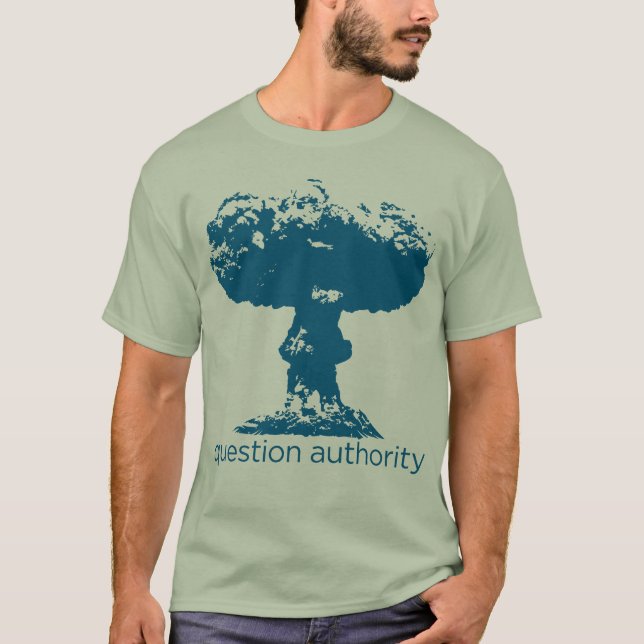 Fragen-Berechtigungs-Pilz-Wolken-Shirt T-Shirt (Vorderseite)