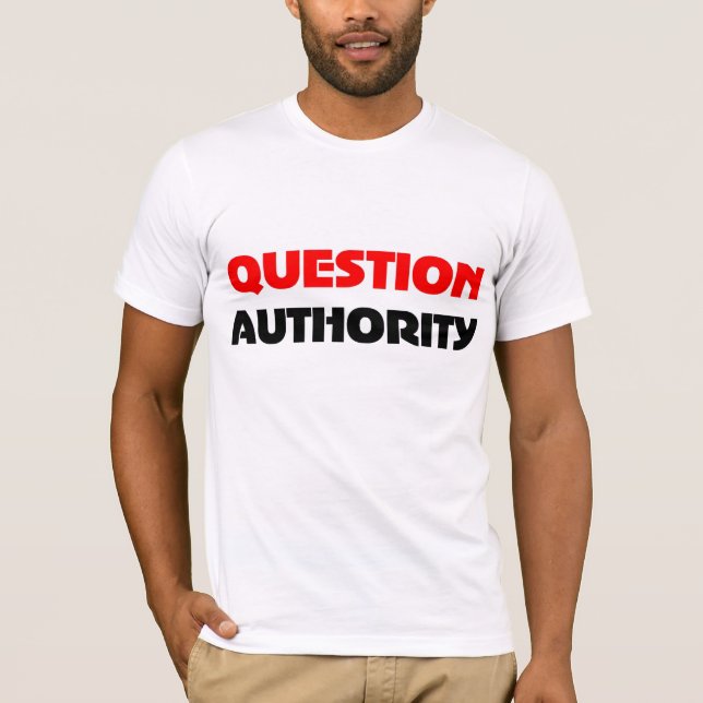 Fragen-Berechtigungs-T - Shirt (Vorderseite)