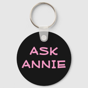 Fragen Sie Annie-Schlüsselanhänger Schlüsselanhänger