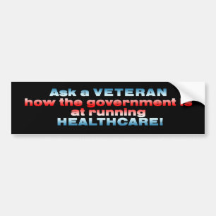 fragen Sie eine Veteranenkopie Autoaufkleber