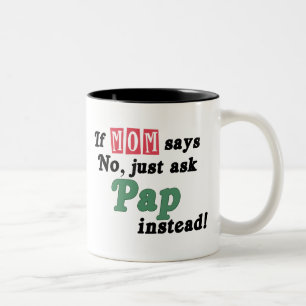 Fragen Sie einfach Brei Zweifarbige Tasse
