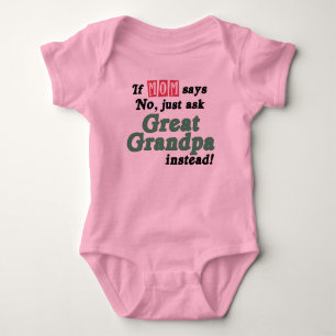 Fragen Sie einfach großen Großvater Baby Strampler