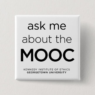 "Fragen Sie mich über das MOOC" Knopf Button