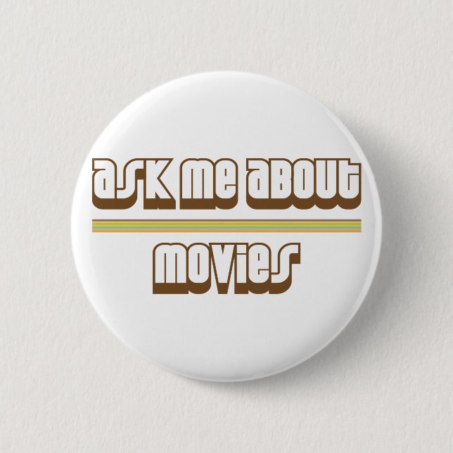 Fragen Sie mich über Filme Button (Vorderseite)