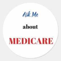 Fragen Sie mich über Medicare-Aufkleber