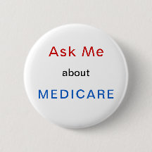 Fragen Sie mich über Medicare-roten weißen und