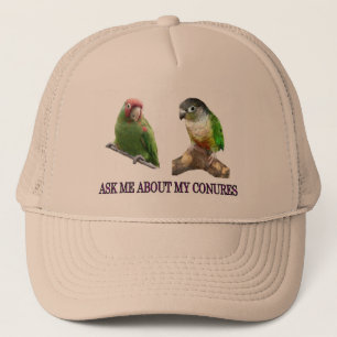 Fragen Sie mich über mein Conures Truckerkappe
